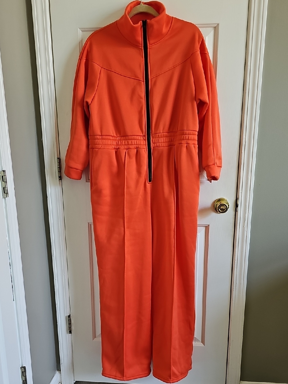 NWOT | Bright Orange Full-Zip Jumpsuit Sz -XL/14